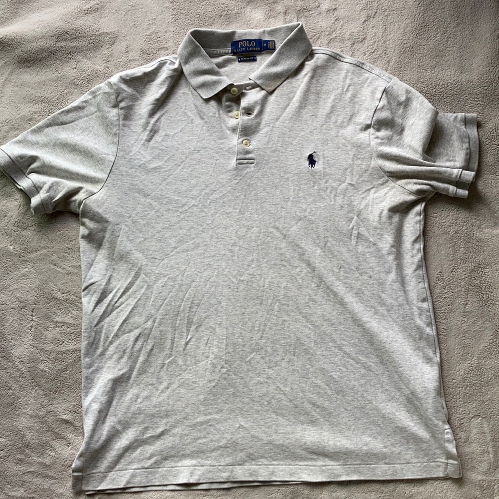 Grey Short Sleeve Polo
